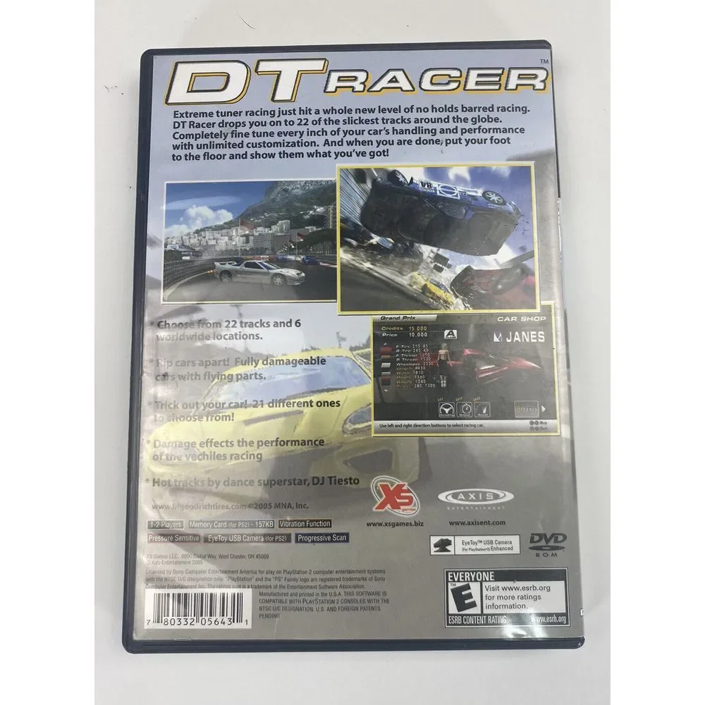DT Racer Sony PlayStation 2 2005 PS2 Racing Game Complete CIB